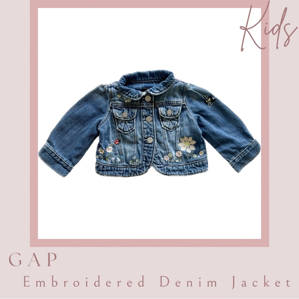 Gap Embroidered Denim Jacket